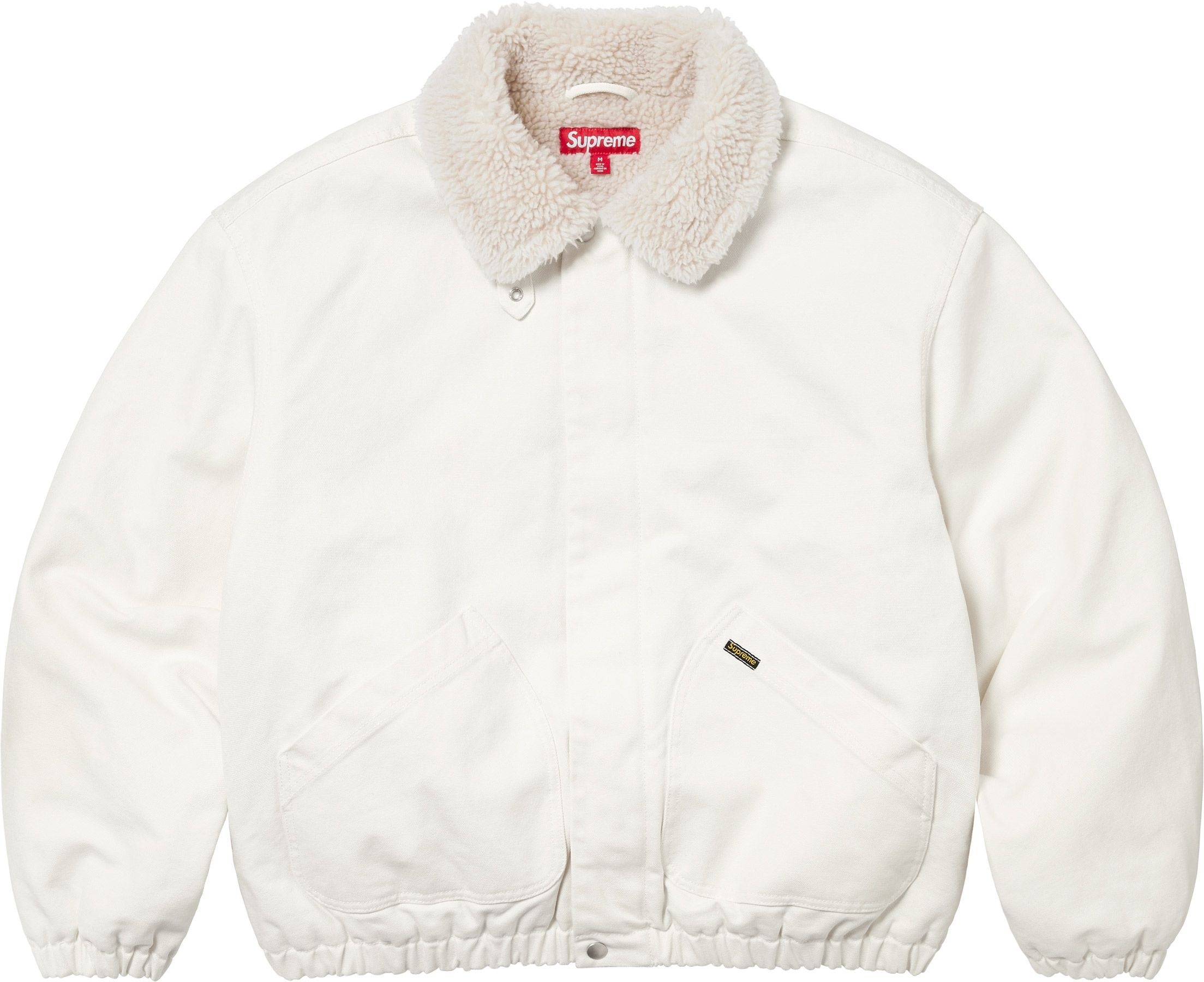 Faux Shearling Lined Bomber Jacket view 25